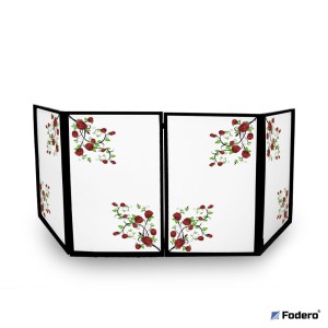 Zestaw 4 ekranów do parawanu DJ 120 x 70 cm Motiv Rose