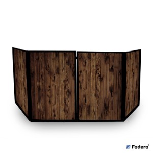 Zestaw 4 ekranów do parawanu DJ 120 x 70 cm Retro Wood